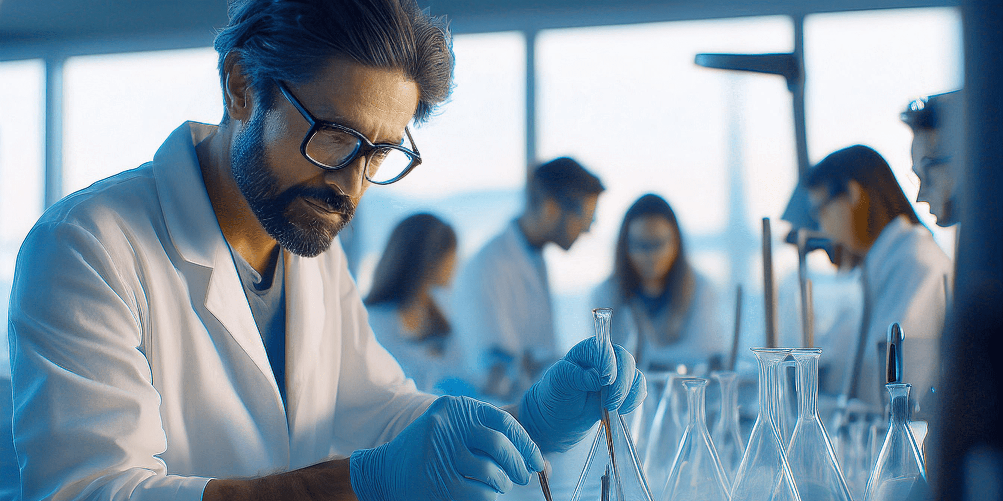 Our scientists creating your custom products
